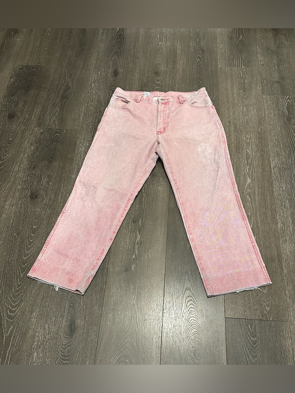 Vintage Calvin Klein workwear Pink Straight-Leg Jeans Size 36